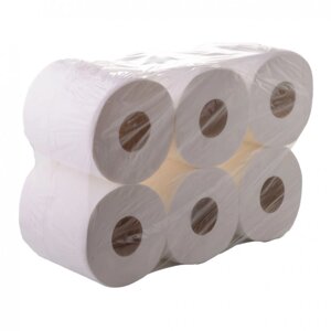 Туалетний папір джамбо білий 2-куля 150 м Eco Point Clean гладкий
