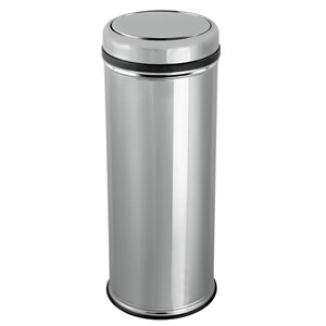 Корзина металева з поворотною кришкою сатин PRACTICAL 27л 805M