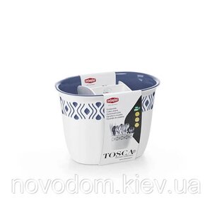 Підставка для столових приборів TOSCA біло-синя (55701)