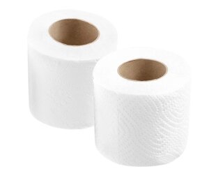 Туалетний папір білий побутовий рулон Mirus VIP 3-х шарова целюлоза