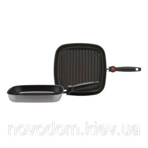 Сковорода-гриль Piardi Home FIREWORKS 28х28см зі складною ручкою (FIRS2825GR01)