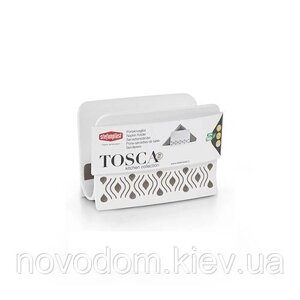 Серветниця TOSCA біло-сіра (55350)