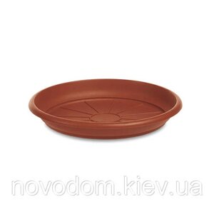 Піддон пластиковий Linea Mediterraneo, 37 см круглий, теракот (83370)