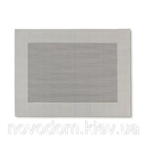 Серветка під посуд Nicoletta 45х33см, біло-чорна (12037)