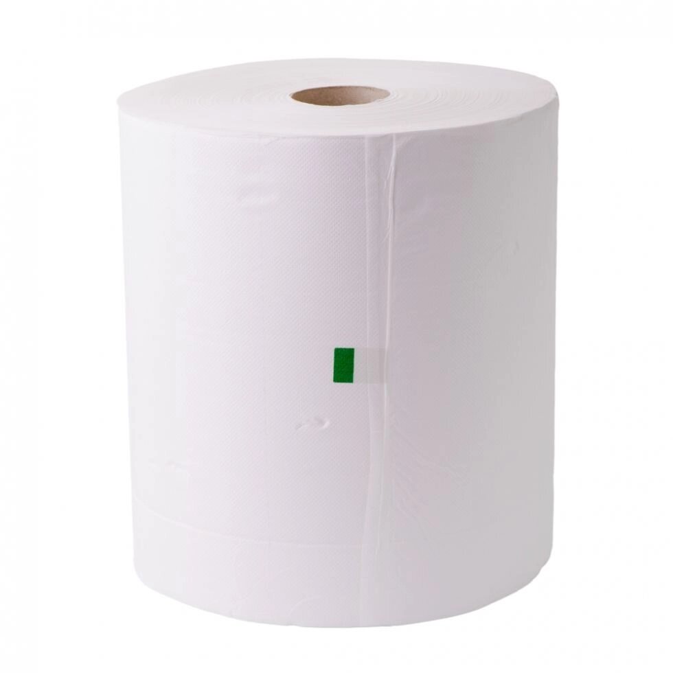 Промислові паперові рушники білі 300м 28см 2шар тисячу відрівів від компанії CleanSpot - професійний вибір санітарно-гігієнічного приладдя - фото 1