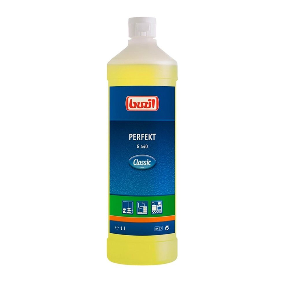 Сільнодіючій лужний засіб для чищення Buzil Perfekt від компанії CleanSpot - професійний вибір санітарно-гігієнічного приладдя - фото 1