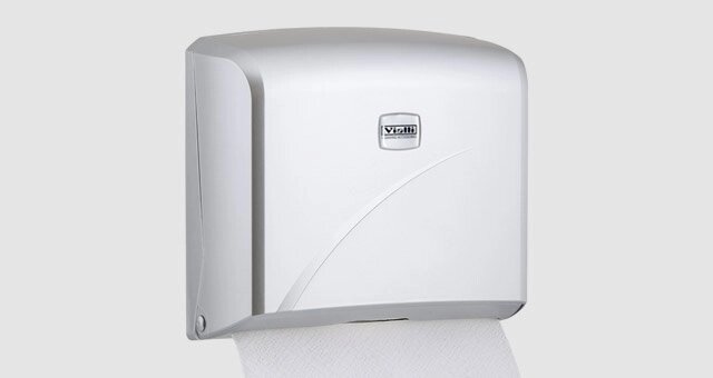 Тримач паперових рушників ZZ складання Vialli сатин K2M від компанії CleanSpot - професійний вибір санітарно-гігієнічного приладдя - фото 1