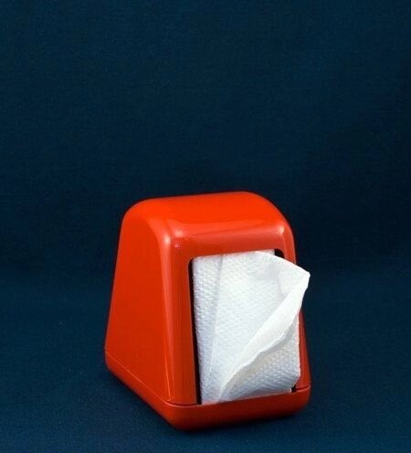 Тримач серветок столових червоний настільний від компанії CleanSpot - професійний вибір санітарно-гігієнічного приладдя - фото 1