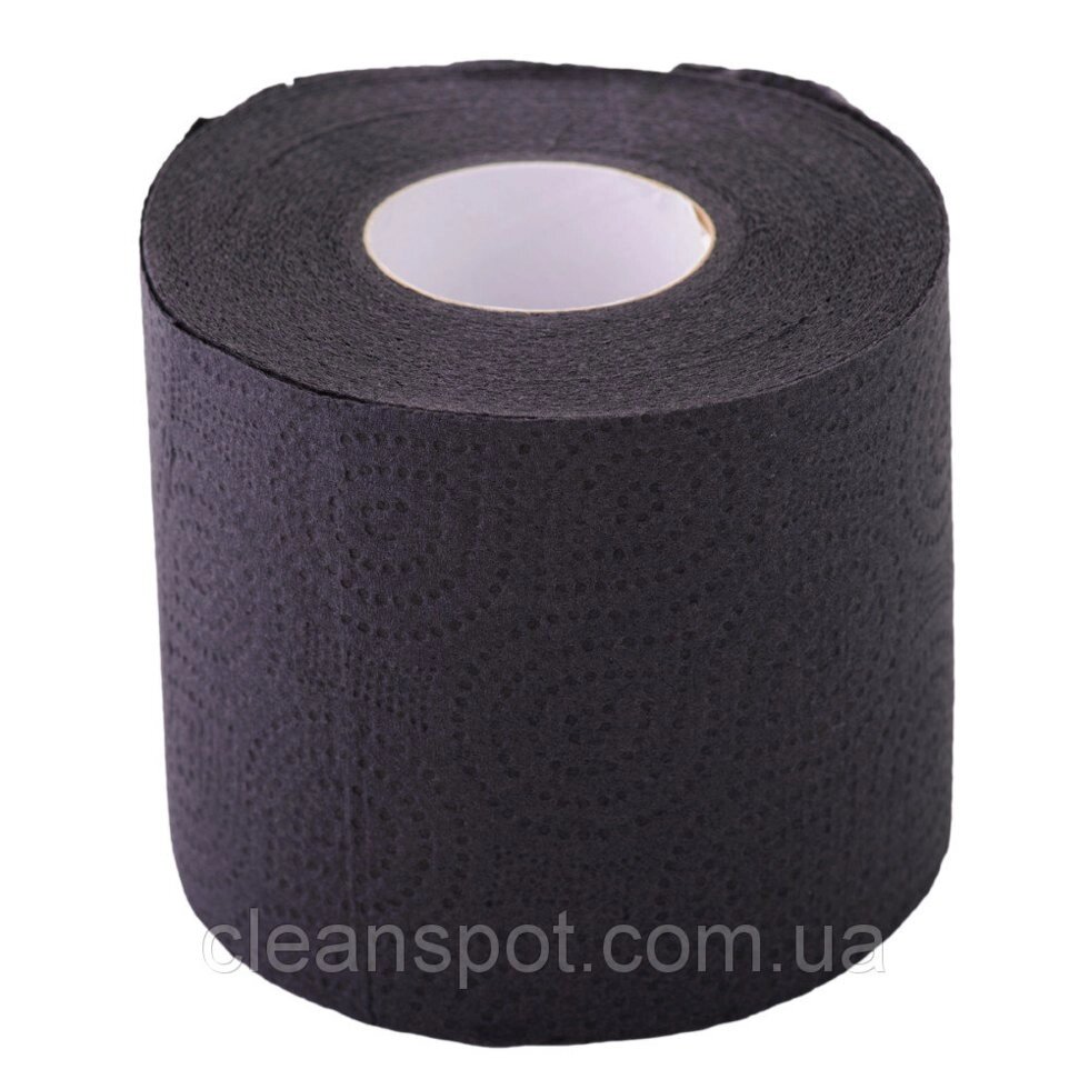 Туалетний папір чорного кольору 3-х шарова целюлоза на гільзі від компанії CleanSpot - професійний вибір санітарно-гігієнічного приладдя - фото 1