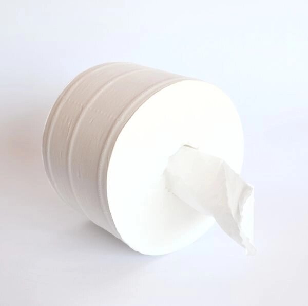 Туалетний папір джамбо білий 2х куль 200 м з центральною витяжка Eco Point від компанії CleanSpot - професійний вибір санітарно-гігієнічного приладдя - фото 1