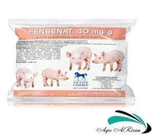 Фенбенат 4 %порошок від глистів для свиней (фенбендазол), 1 кг, Польща