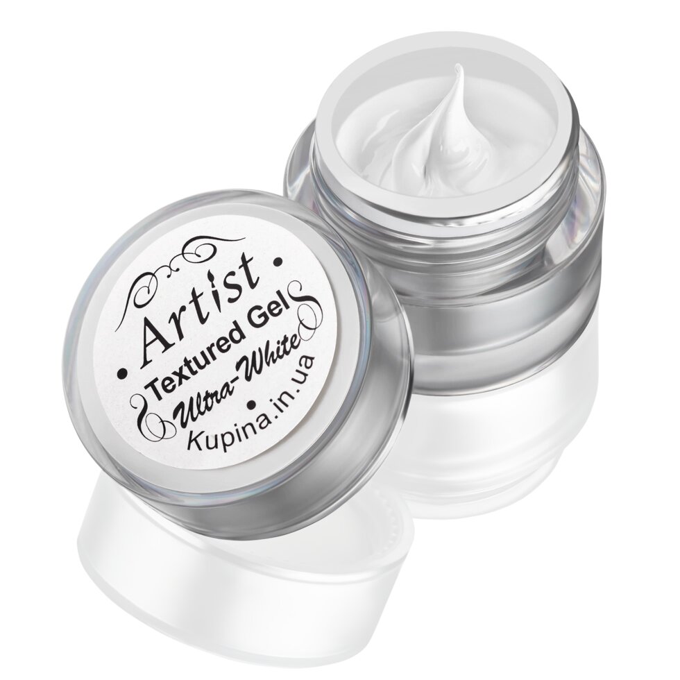 Textured gel (Ultra - White) | Фактурний гель (Білий) — «Artist» від компанії Інтернет магазин студії «Чарівний нігтик» - фото 1
