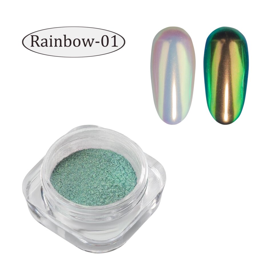 Втирка №01 — «Rainbow» (Веселка) від компанії Інтернет магазин студії «Чарівний нігтик» - фото 1
