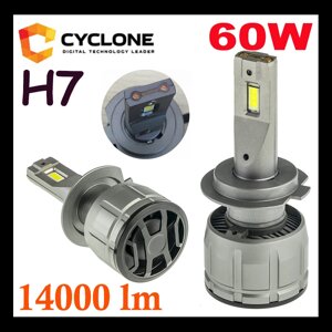 Потужні світлодіодні Led-лампи h7 60 W 14000 lm Cyclone type 38