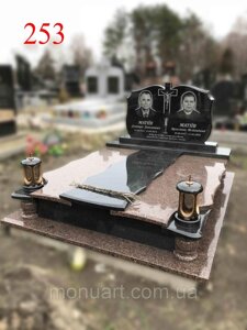 Подвійний пам'ятник з жадковського граніту