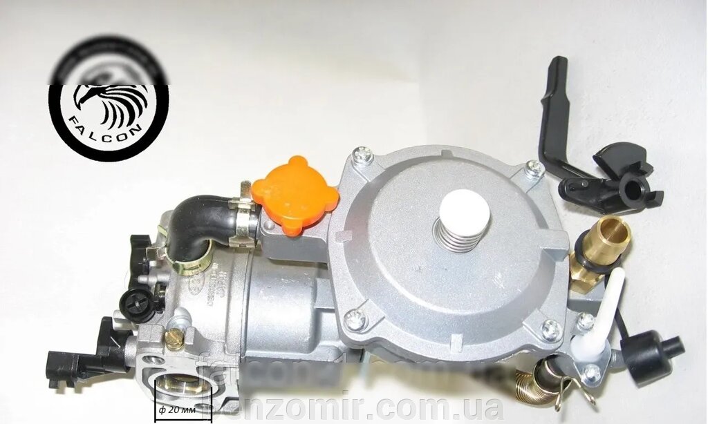 Газовий карбюратор LPG 168 (редуктор 1,6 - 4,0 кВт) від компанії БензоМир - фото 1