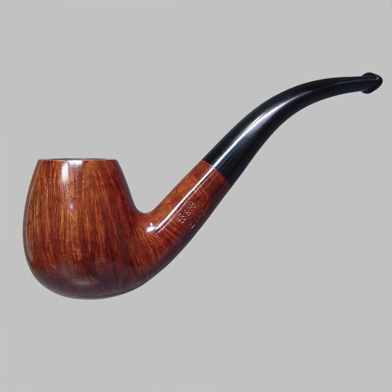 Курильна трубка B&B Бріар № 107 Red (без фільтра) від компанії PIPES - фото 1