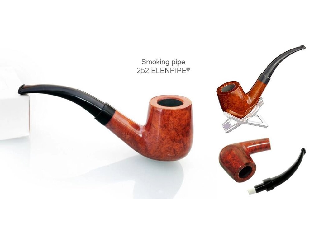 Курильна трубка Elenpipe 252 Верес (фільтр 9 мм) від компанії PIPES - фото 1