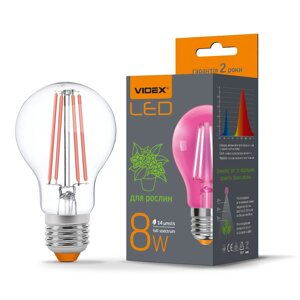 LED лампа VIDEX filament A60FF 08W E27 1200K