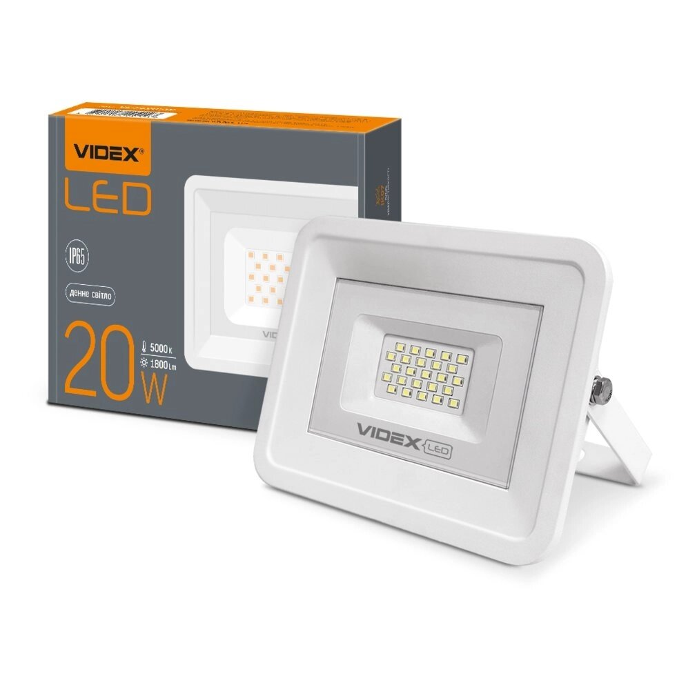 LED прожектор VIDEX 20W 5000K 220V (VL-Fe205W) від компанії PIPES - фото 1