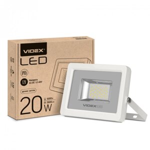 LED прожектор VIDEX premium 12v 20W 5000K 220V white