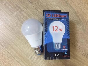 Світлодіодна лампа 12 W E27 A60 6500K LEDIUM