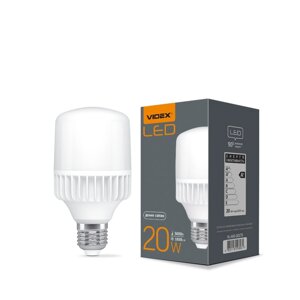 LED лампа VIDEX A65 20W E27 5000K 220V в Запорізькій області от компании PIPES