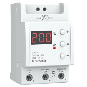 ThermoreGulator terneo b на 32 амперах