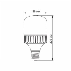 LED лампа VIDEX A140 70W E40 5000K 220V