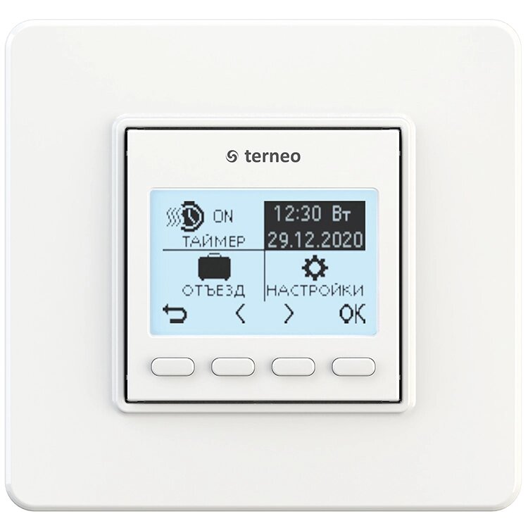 ThermoreGulator terneo pro, білий, без датчика температури підлоги від компанії PIPES - фото 1