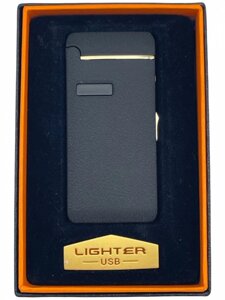 Запальничка USB 2 імпульси і газова 44247 чорний мат