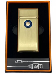 Запальничка USB два режими спіраль турбо 705 золото