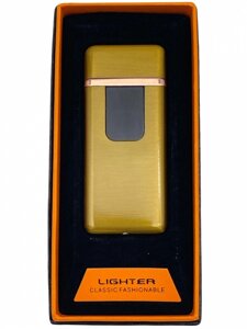 Запальничка USB спіраль 767 золото