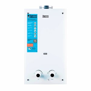 Колонка газова димохідна Thermo Alliance JSD20-10GE 10 л панель зі скла White