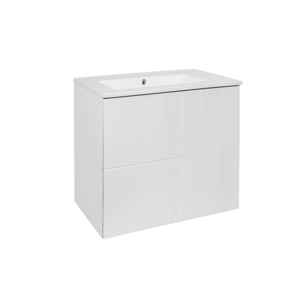 Комплект Qtap Tern 600х580х437 White тумба підвісна + раковина врізна QT1772TPL6013060CW від компанії Romashka - фото 1