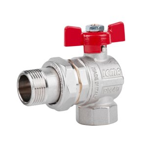 Кран кульової Icma FAR. ROSSA 3/4" кутовий № 361