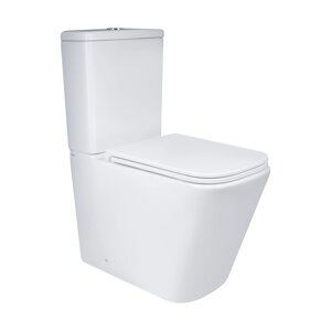 Унітаз підлоговий Qtap Tern Ultra Quiet безободковий з сидінням Soft-Close QT17222175AUQ1W White