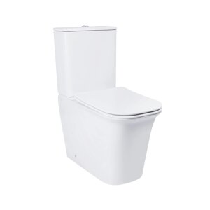 Carpoted Qtap Nando Toilet Crook з м'яким закріпленим QT12222222AW