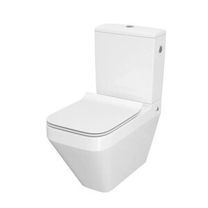 Туалет компактного Cersanit CREA 010/020 SQUAREL з сидінням дурополь SLIM LIFT