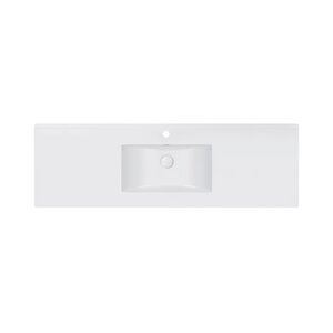 Раковина Qtap Albatross E 1500х460х180 White з донним клапаном QT01119150EW