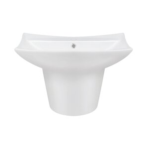 Раковина підвісна моноблок Qtap Presto 600х450х405mm White із донним клапаном QT2411G822W