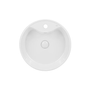 Раковина-чаша Qtap Scorpio 460х460х155 White із донним клапаном QT14117046LW