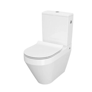 Туалет компактного Cersanit CREA 010/020 OVAL з сидінням дурополь SLIM LIFT
