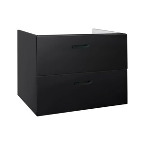 Qtap Tern Тумба підвісна, з 2 ящиками 1000х580х500 мм Matt Black