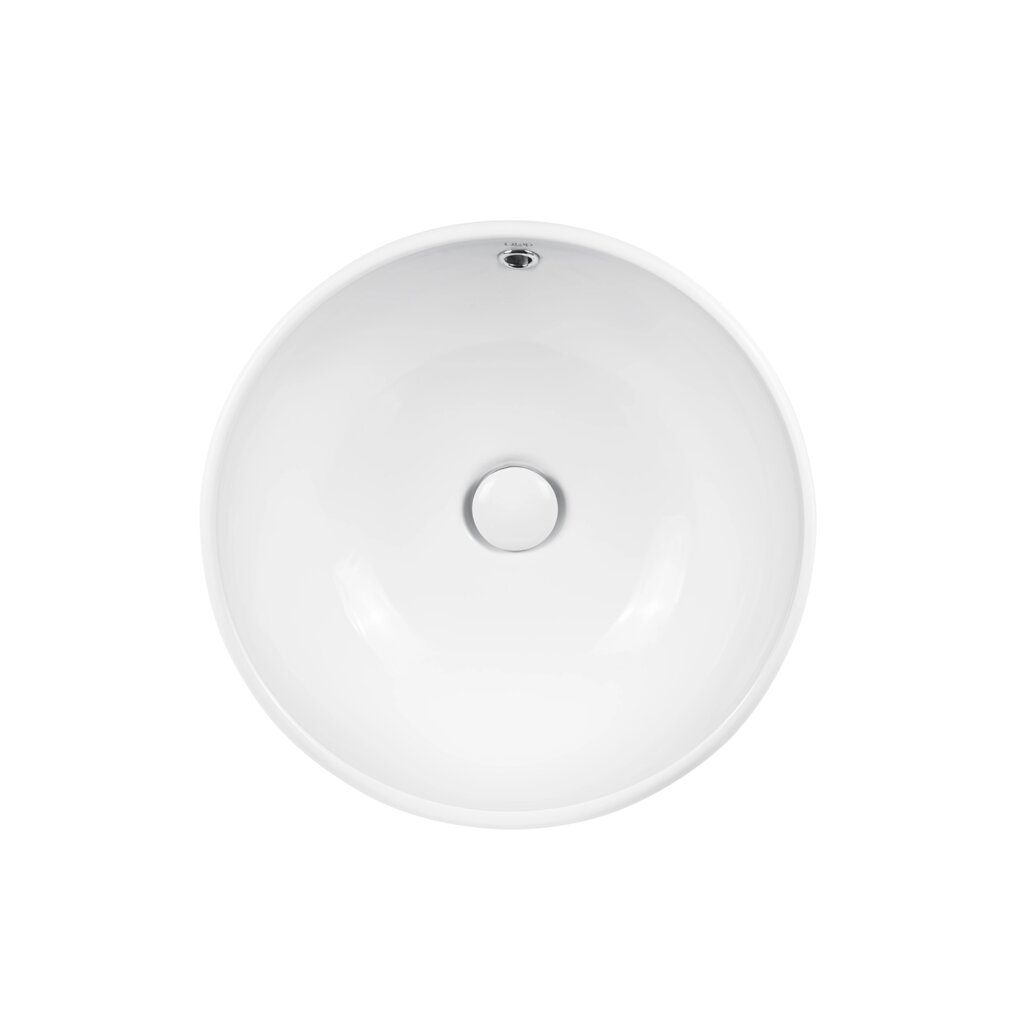 Раковина-чаша Qtap Amazon 430х430х160 White з донним клапаном QT02117043NW від компанії Romashka - фото 1