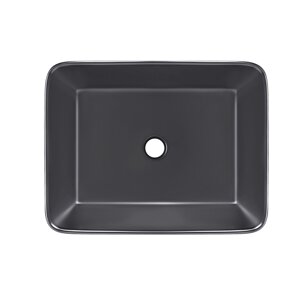 Раковина-чаша Qtap Tern 475х370х140 Matt black QT172074MBMBN