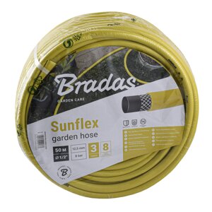 Шланг для поливу SUNFLEX 1/2″50м Bradas Польща жовтий WMS1/250