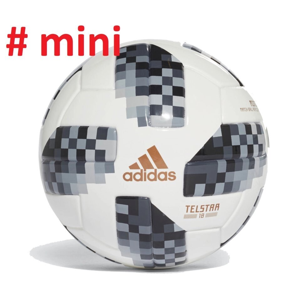 Дитячий сувенірний футбольний м'яч Adidas Telstar Mini від компанії ФУТБОЛ + - фото 1