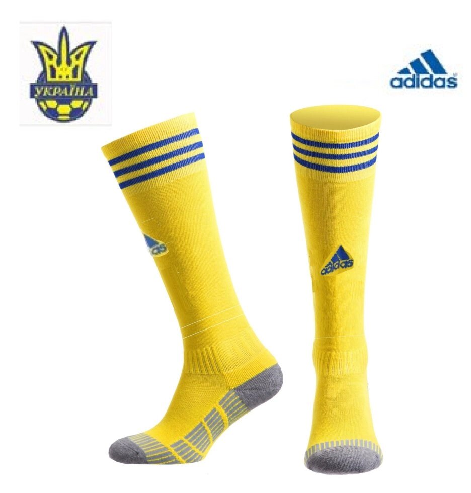 Гетры  сборной Украины по футболу Adidas FFU Home Soocks від компанії ФУТБОЛ + - фото 1