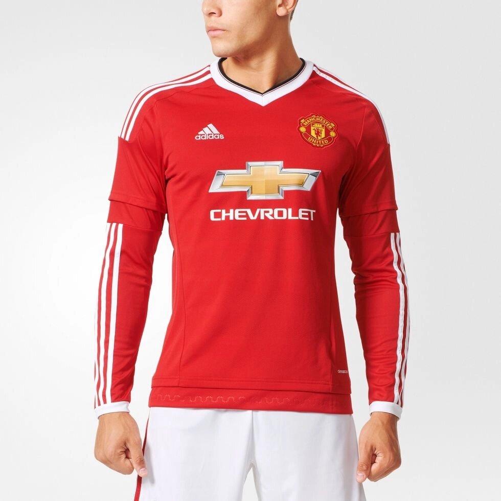 Клубна футболка ФК Мачестер Юнайтед 2015-16 Adidas Manchester United Football Shirt від компанії ФУТБОЛ + - фото 1